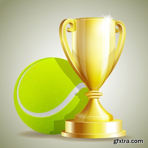 Stock Vectors - Tennis 2, 25xEPS