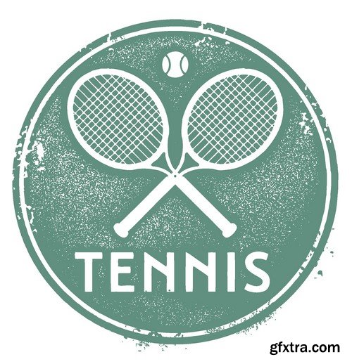 Stock Vectors - Tennis 2, 25xEPS