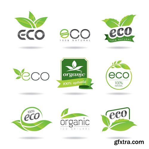 Stock Vectors - Eco and Bio Icon, 25xEPS