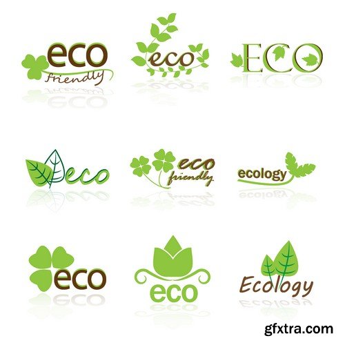 Stock Vectors - Eco and Bio Icon, 25xEPS