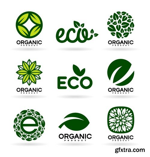 Stock Vectors - Eco and Bio Icon, 25xEPS