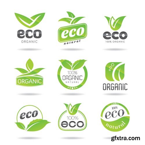 Stock Vectors - Eco and Bio Icon, 25xEPS