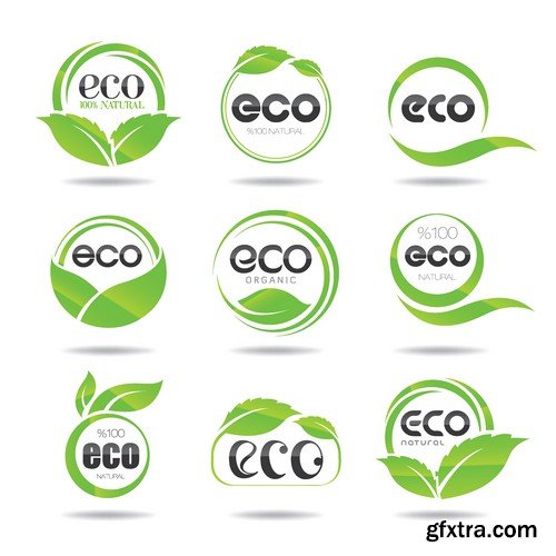 Stock Vectors - Eco and Bio Icon, 25xEPS