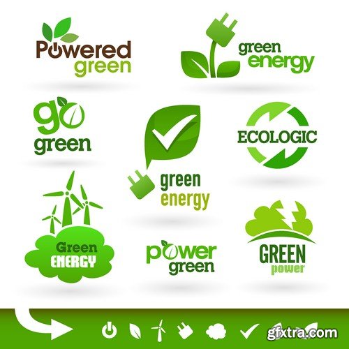 Stock Vectors - Eco and Bio Icon, 25xEPS