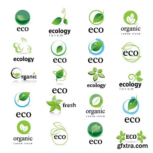 Stock Vectors - Eco and Bio Icon, 25xEPS