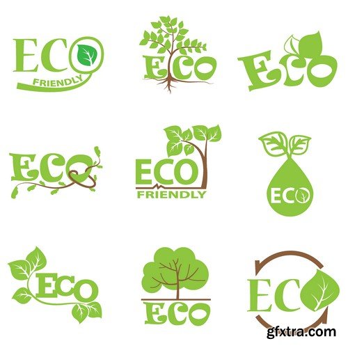 Stock Vectors - Eco and Bio Icon, 25xEPS