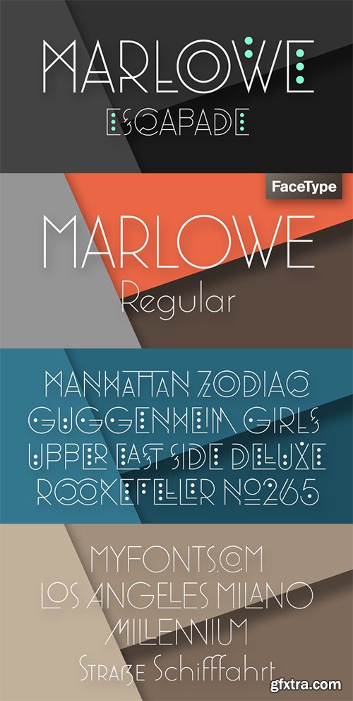 MarloweFont Family - 4 Fonts 120$