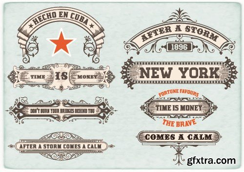 Vintage and Retro Design Elements, 25xEPS