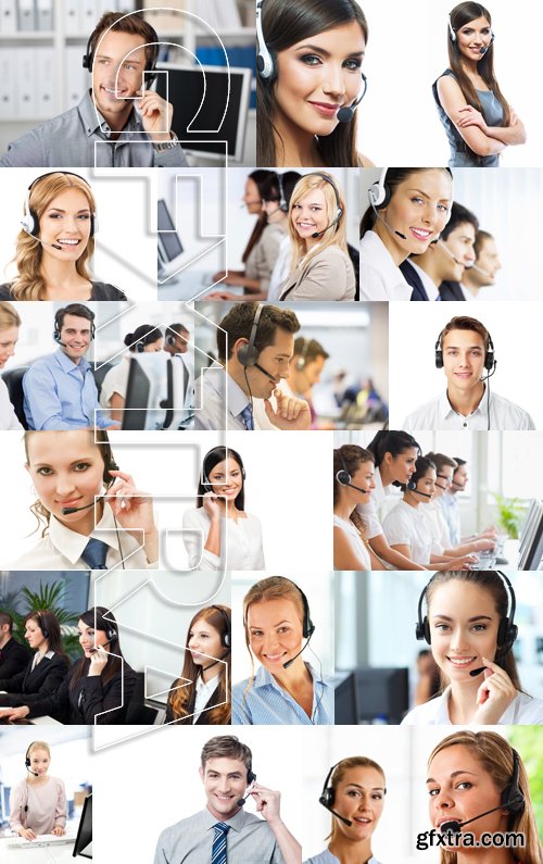 Stock Photos - Customer support operator 5, 25xJPG