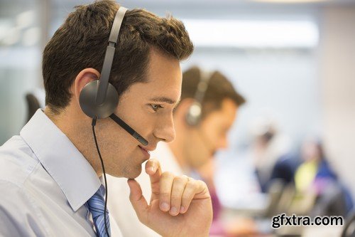 Stock Photos - Customer support operator 5, 25xJPG