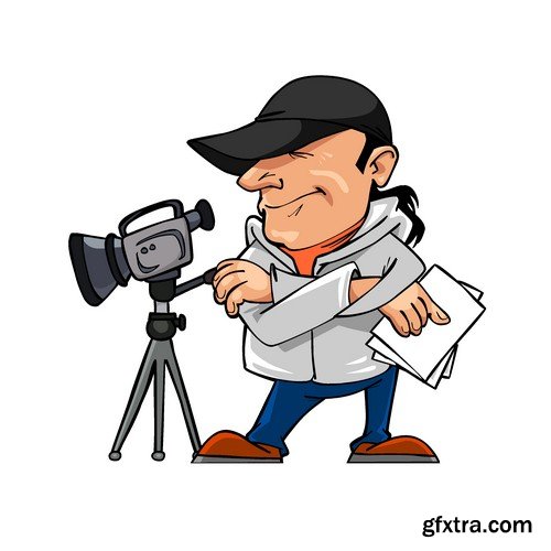 Stock Vectors - Reporter, 25xEPS