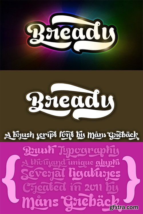 Bready Font - 4 Font 295$