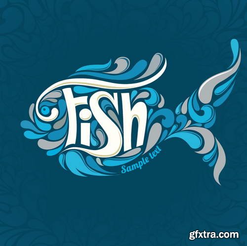 Fish Logos 1, 25xEPS