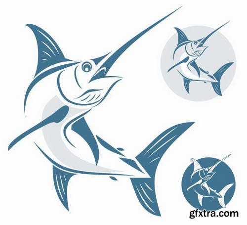 Fish Logos 1, 25xEPS