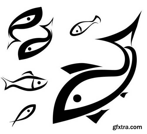 Fish Logos 1, 25xEPS