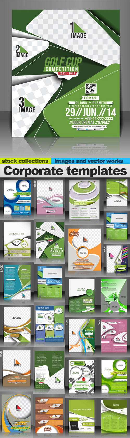 Corporate templates,25 x EPS