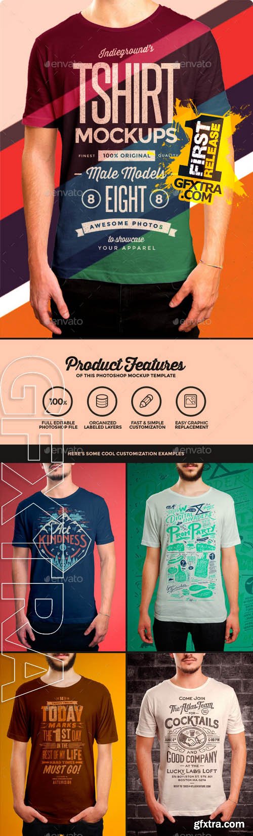 Men T-Shirt Mockups - GraphicRiver 8933044