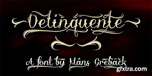 Delinquente Font - 2 Fonts 108$