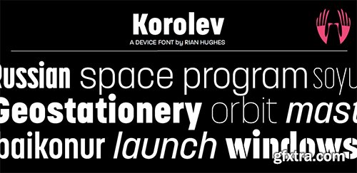 Korolev Font Family - 20 Fonts 980$