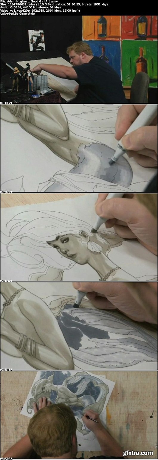 Adam Hughes - How to Draw Good Girls DVD