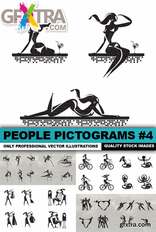 People Pictograms #4 - 25 Vector