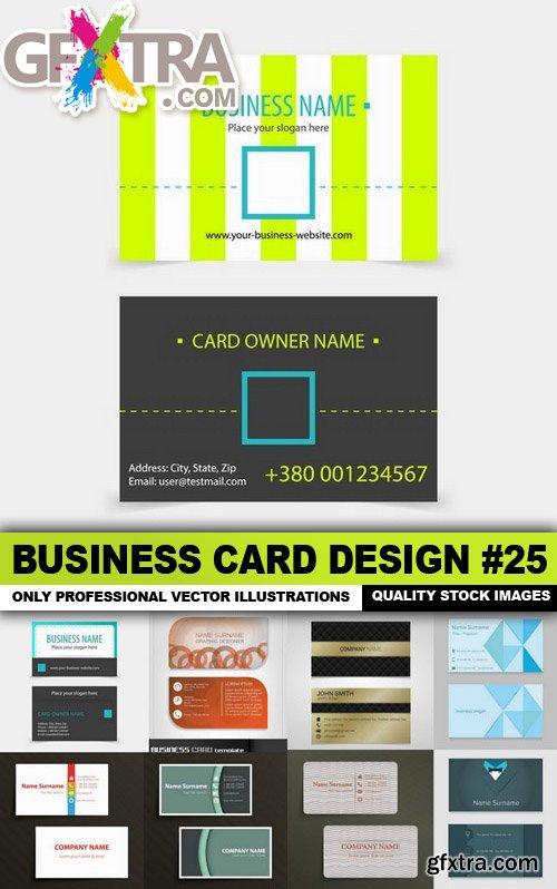 Business Card Design #25 - 25 Vector