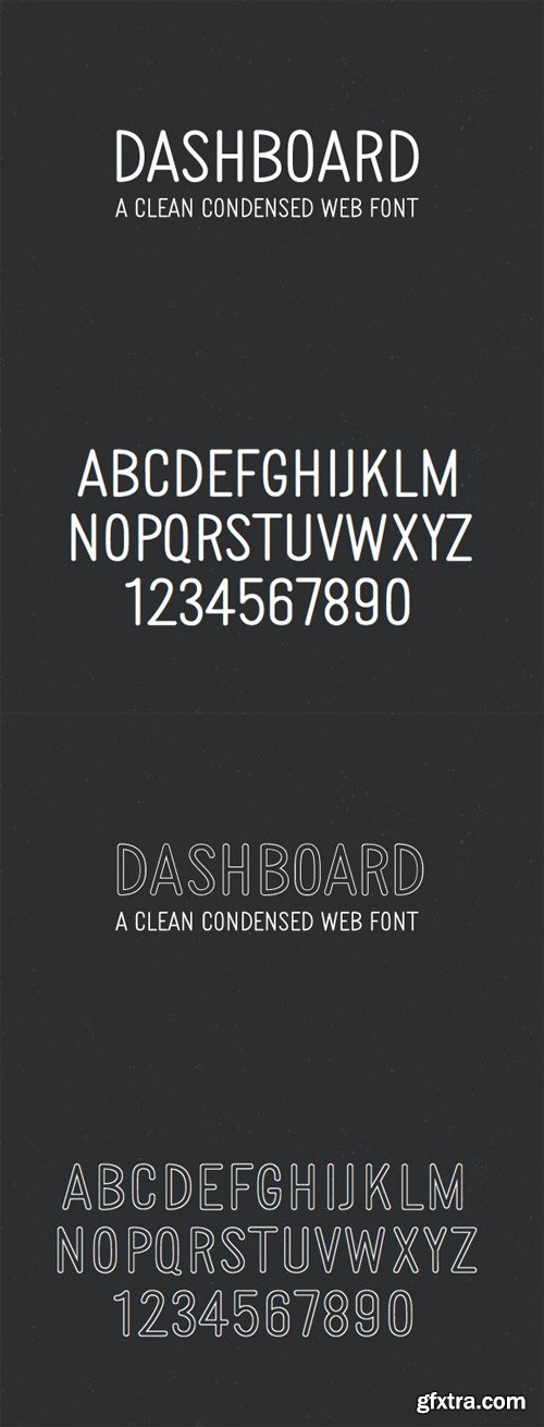 Dashboard – Clean Condensed Web Font