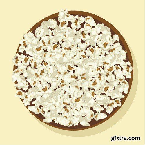 Stock Vectors - Popcorn, 25xEPS