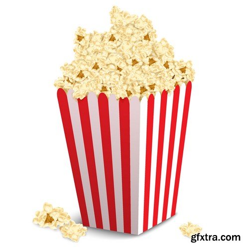 Stock Vectors - Popcorn, 25xEPS