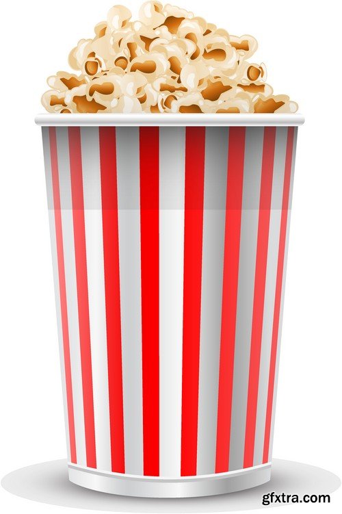 Stock Vectors - Popcorn, 25xEPS