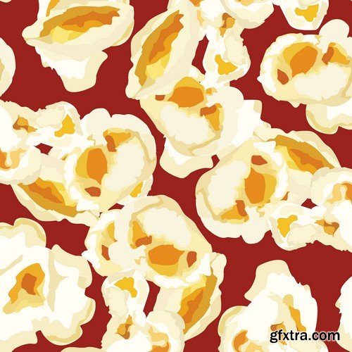 Stock Vectors - Popcorn, 25xEPS