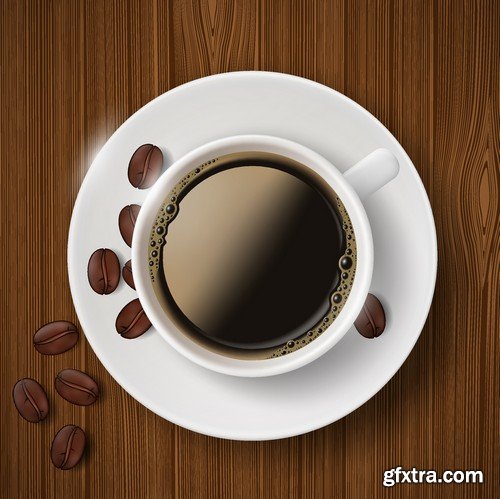 Stock Vectors - Coffee 6, 25xEPS