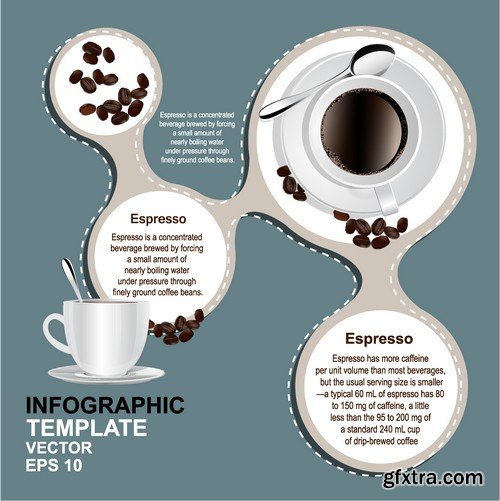 Stock Vectors - Coffee 6, 25xEPS