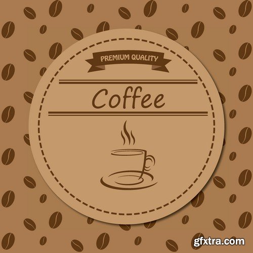 Stock Vectors - Coffee 6, 25xEPS