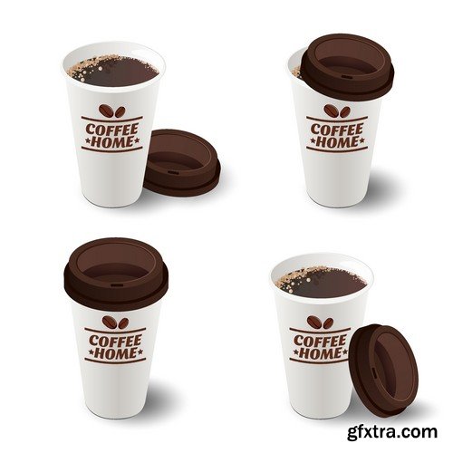 Stock Vectors - Coffee 6, 25xEPS