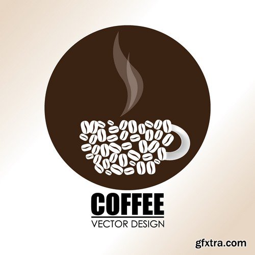 Stock Vectors - Coffee 6, 25xEPS