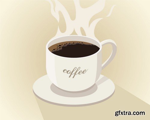 Stock Vectors - Coffee 6, 25xEPS