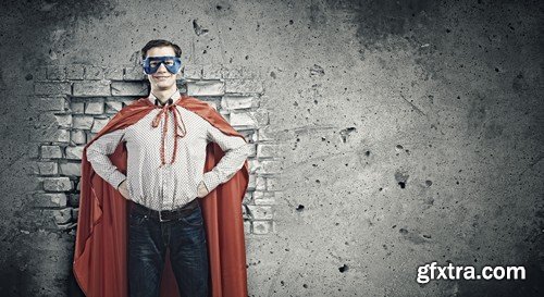 Stock Photos - Businessman Superhero, 26xJPG