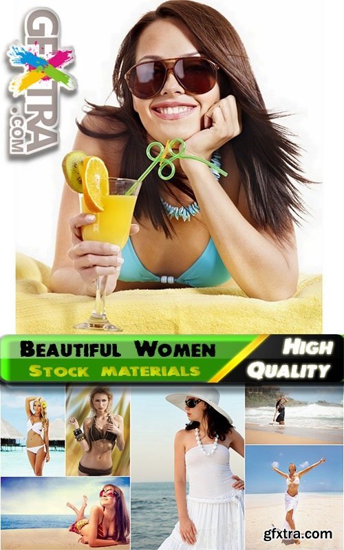 Beautiful Woman on Beach 25xJPG