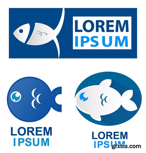 Fish Logos 2, 25xEPS