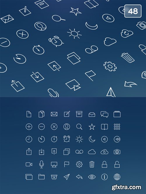 Thinnies 48 iOS 7 Icon Pack