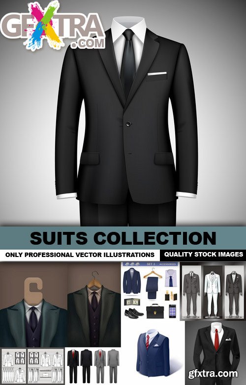 Suits Collection - 25 Vector