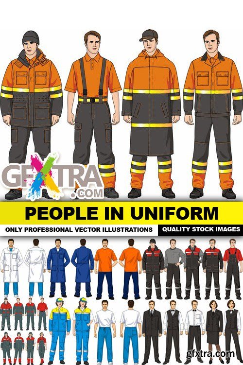 People In Uniform - 25 Vector