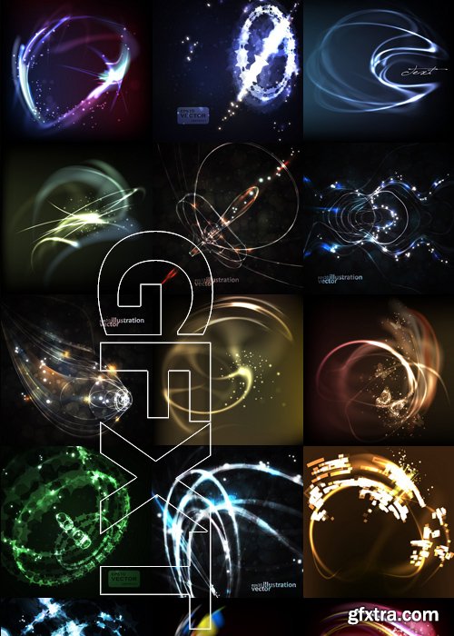 Stock Vectors - Abstract light background 2, 25xEPS