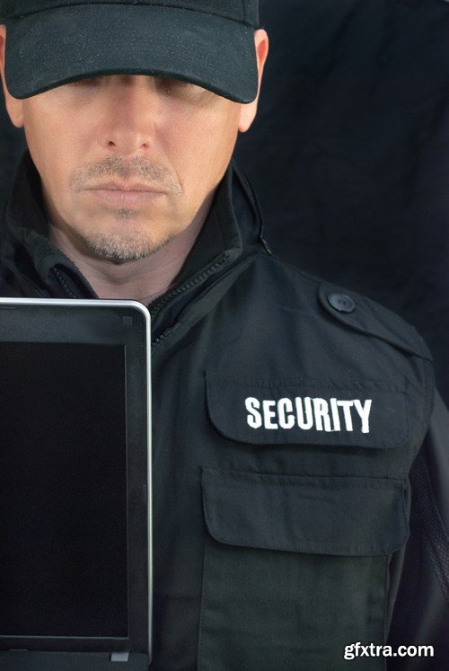 Stock Photos - Security man 2, 25xJPG