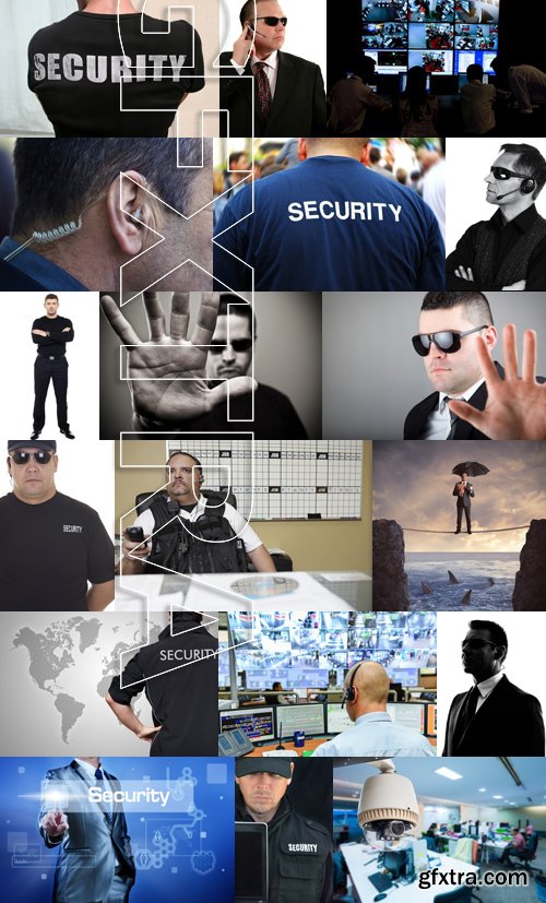 Stock Photos - Security man 2, 25xJPG