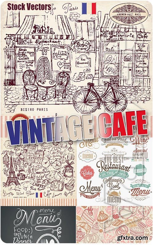 Vintage Cafe - Stock Vectors