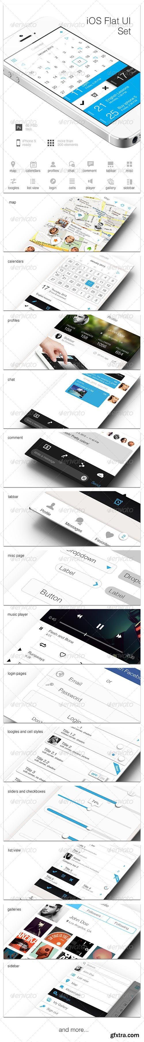 GraphicRiver - iOS Flat UI Set Vol. 1