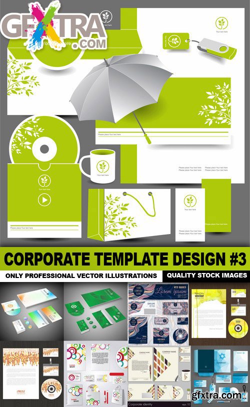 Corporate Template Design #3 - 25 Vector