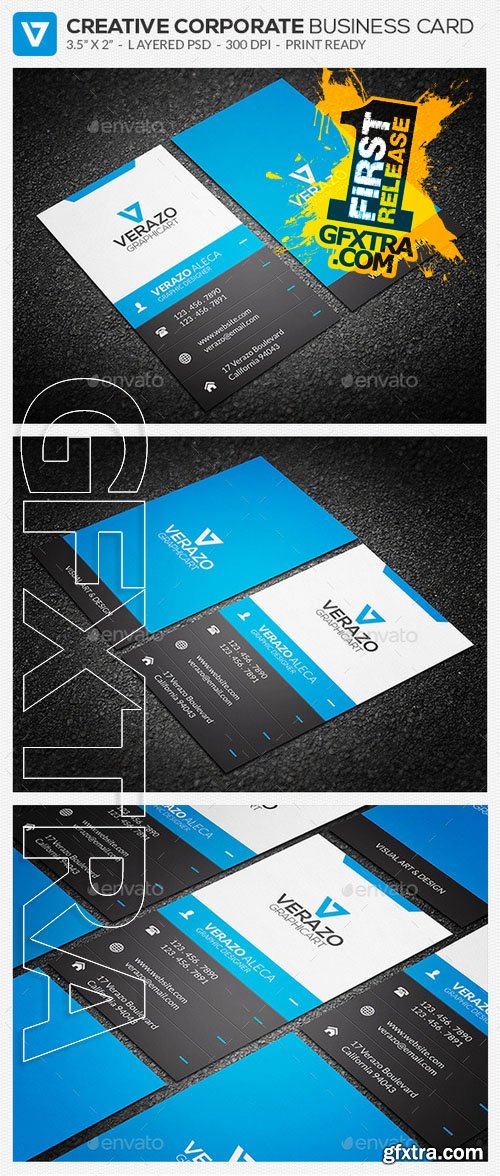 Creative Corporate Business Card 61 - GraphicRiver 8950838